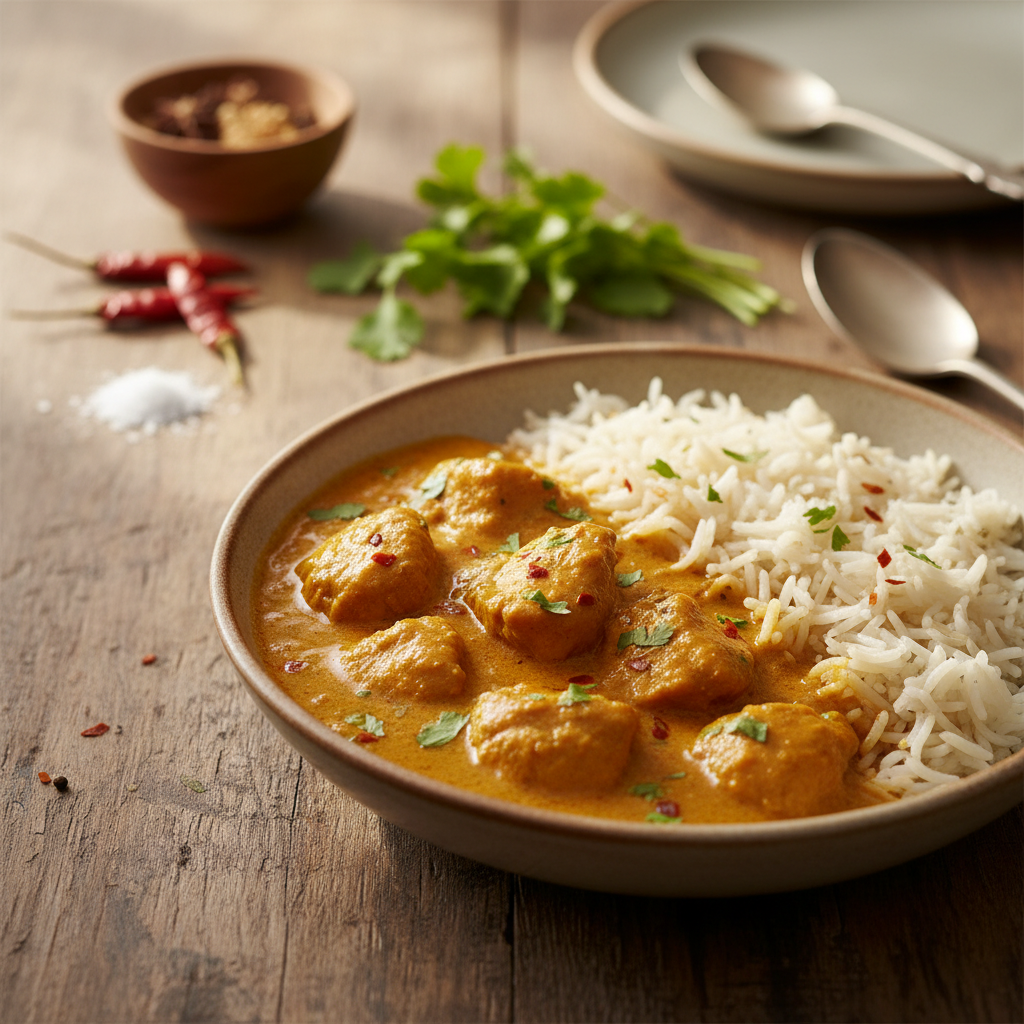 Kanakarri riisiga: lihtne ja maitsev argiõhtusöök