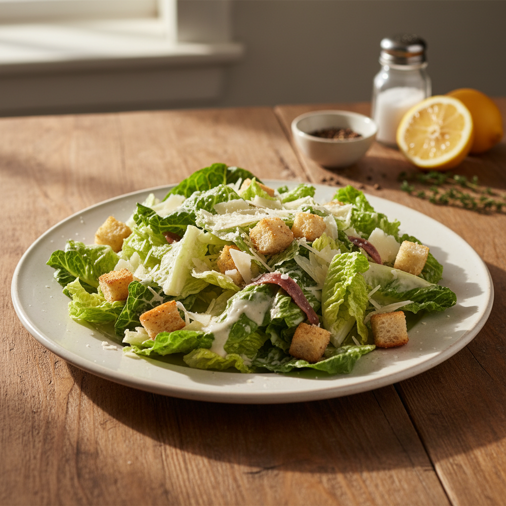 Klassikaline Caesari salat: lihtne retsept, mis õnnestub
