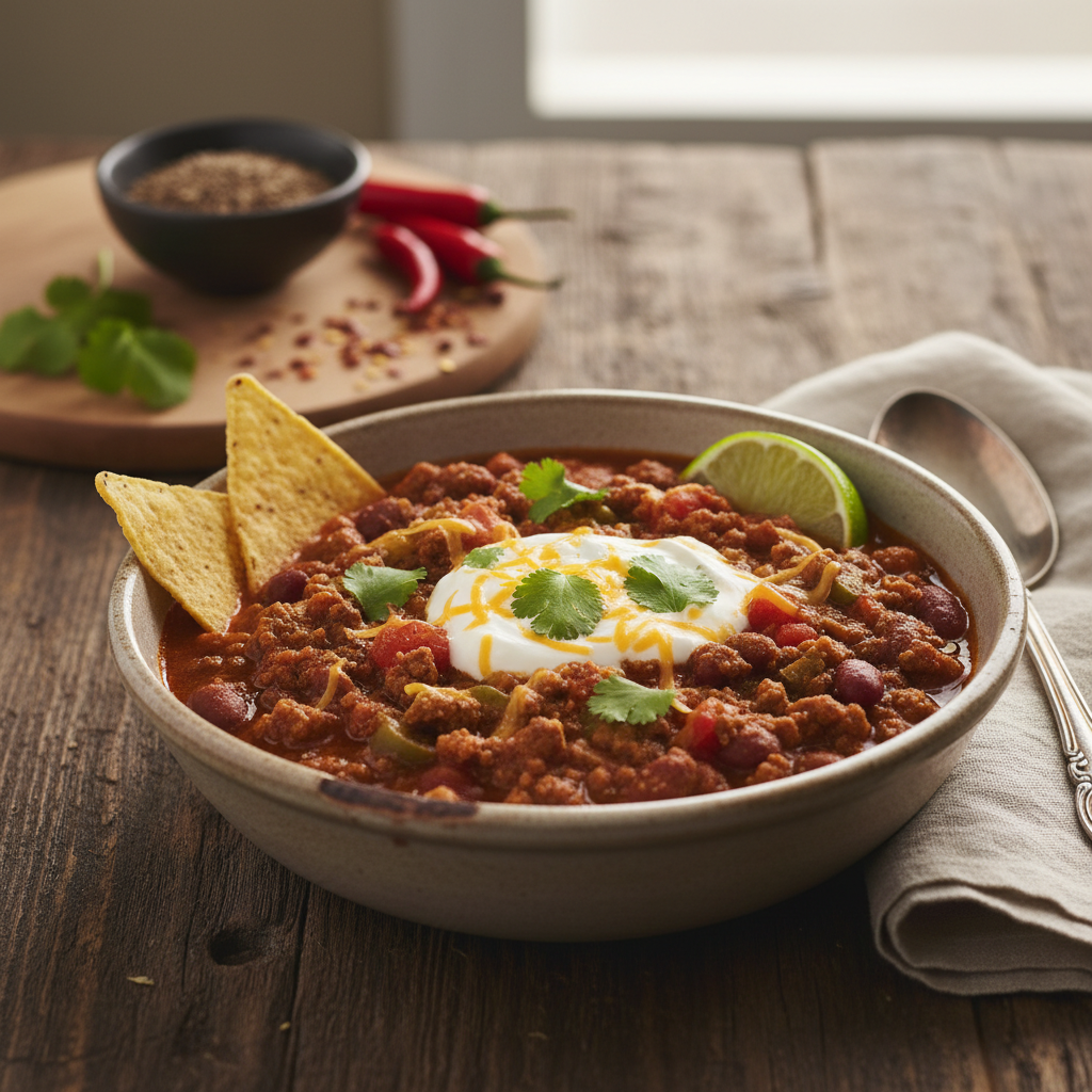 Klassikaline chili con carne: Retsept, mis vaimustab kõiki