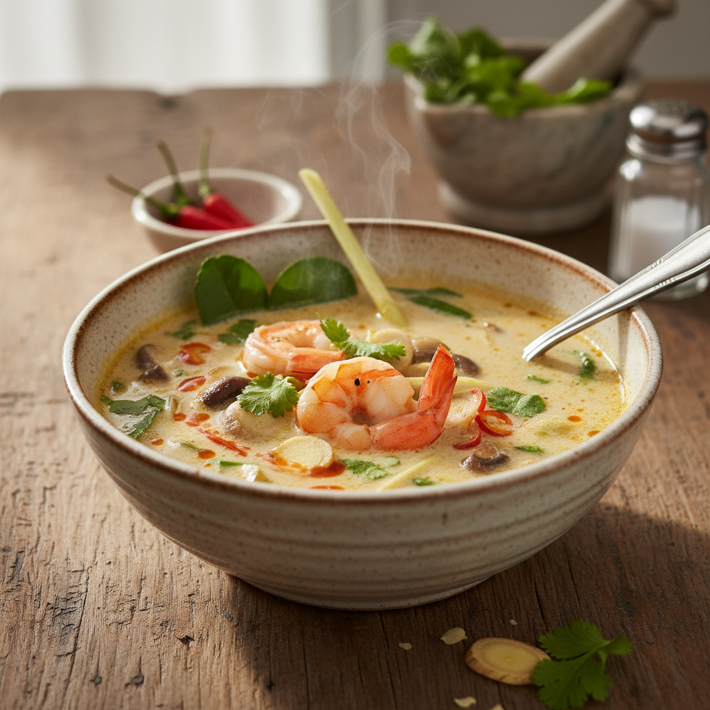 Retsept: kodune tom kha supp krevettidega viib keele alla