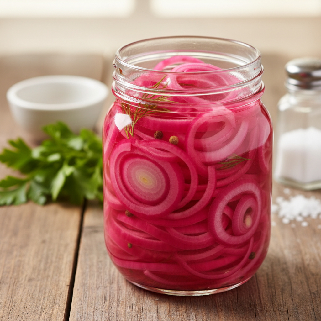 Täiuslik grillilisand: 10-minuti marineeritud punane sibul