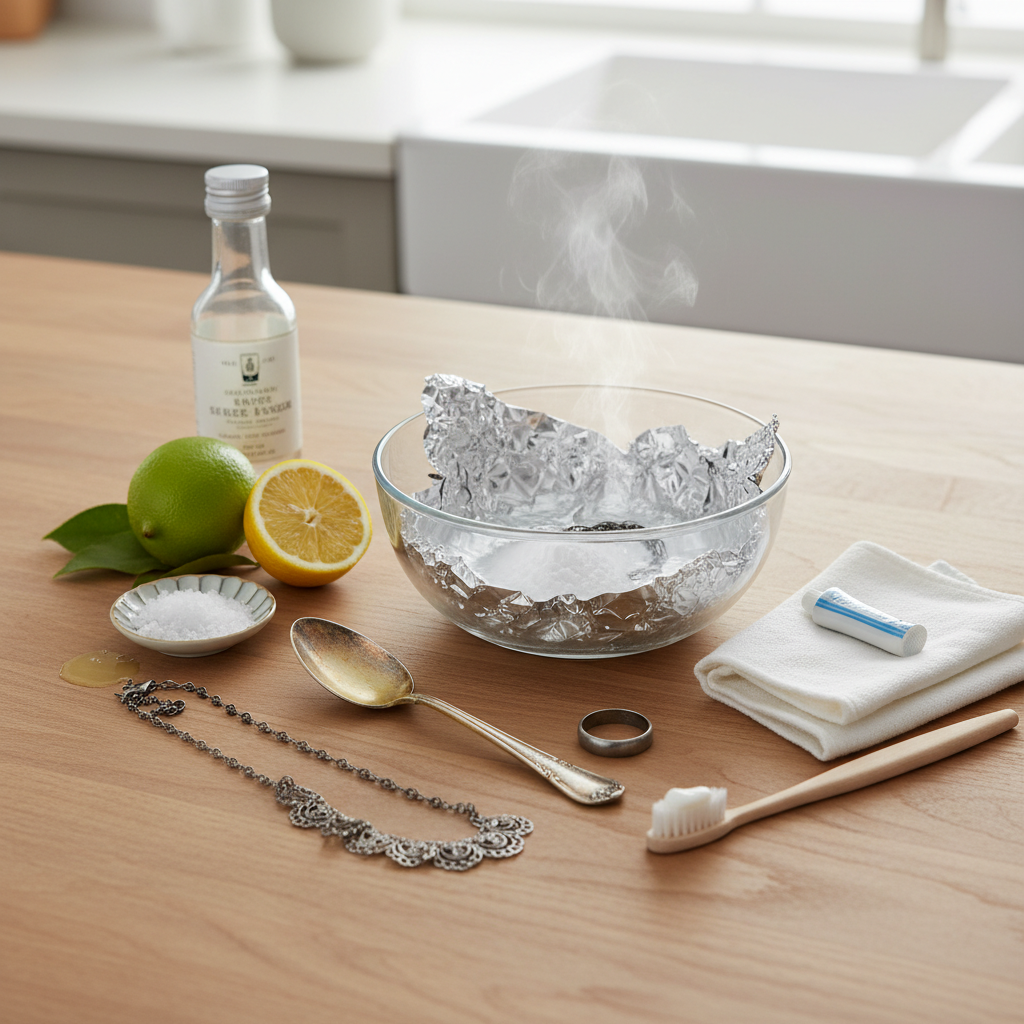 Hõbe taas läikima: parimad nipid koduseks puhastuseks