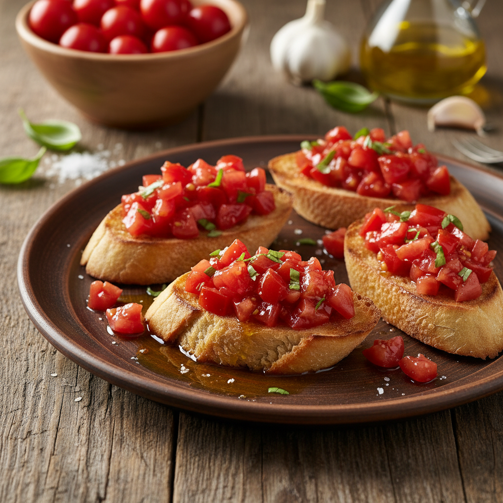 Maailma parim bruschetta retsept: nipp mahlaseks tulemuseks