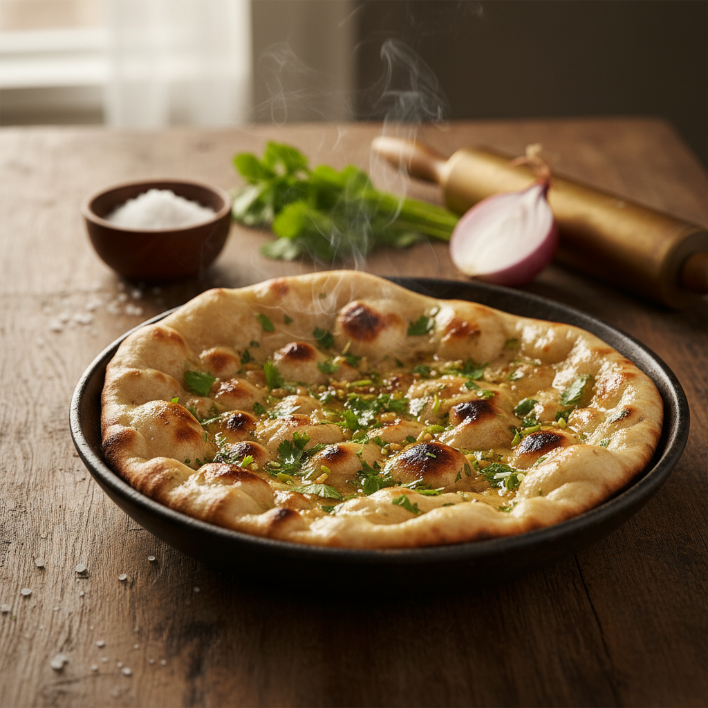 Unusta poesai: nii valmib maitsev India leib pannil