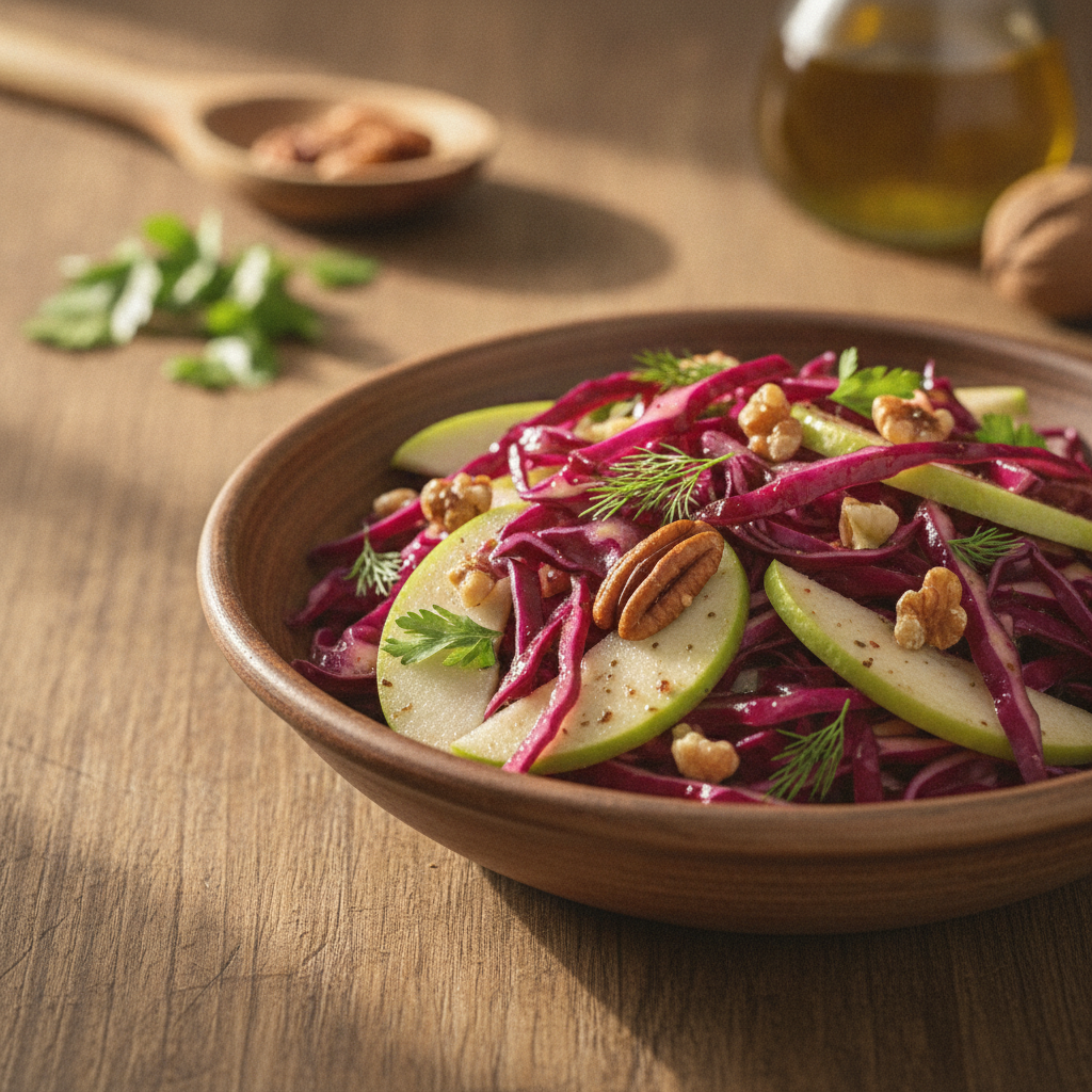 Lihtne ja maitsev punase kapsa salat: retsept igaks peoks