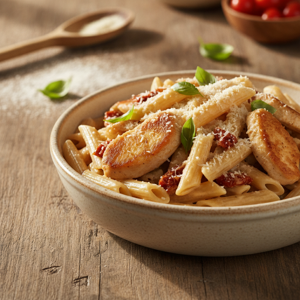 Lihtne kanapasta päikesekuivatatud tomatitega – retsept